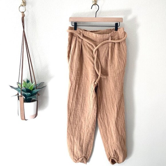 Free People Suits You Set Pants Orange Tan Size S OB1143404 - Picture 1 of 6